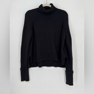 J. Crew Merino Wool - Alpaca blend Black Turtleneck Sweater
